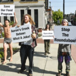 green bag roundabout protest